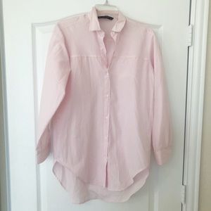 Zara Basic Button Up Blouse